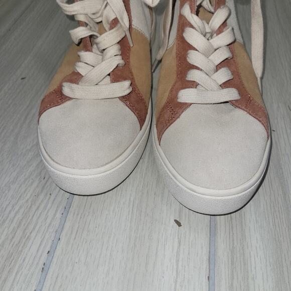 Chelsea & Violet Mac Colorblock Suede Leather High Top Sneakers Size 6.5 - Picture 7 of 9